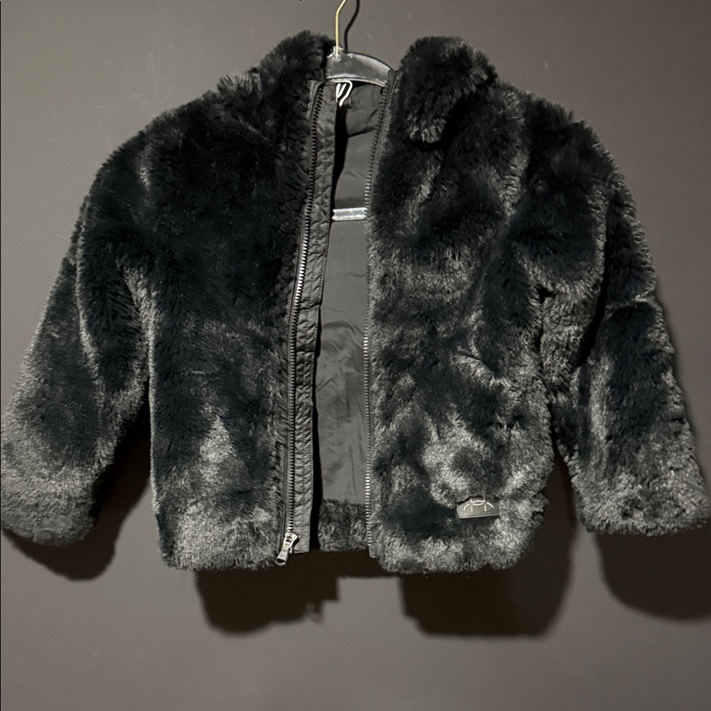 Under Armour Black Faux Fur Kids Jacket